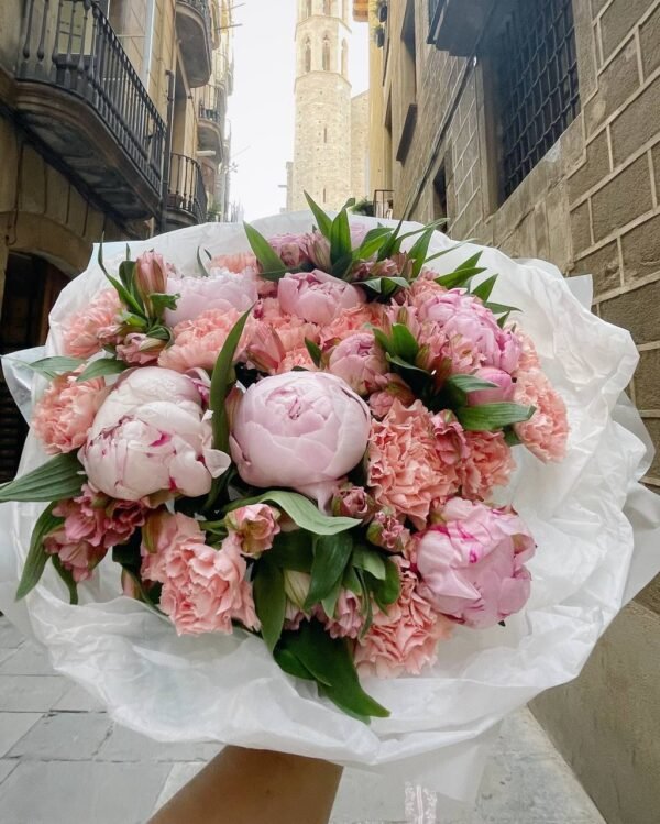 Delicate peonies