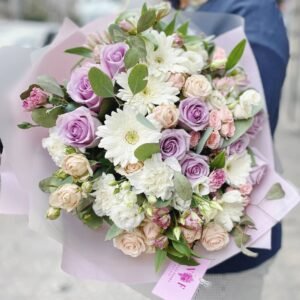 Bouquet of flowers in delicate colours