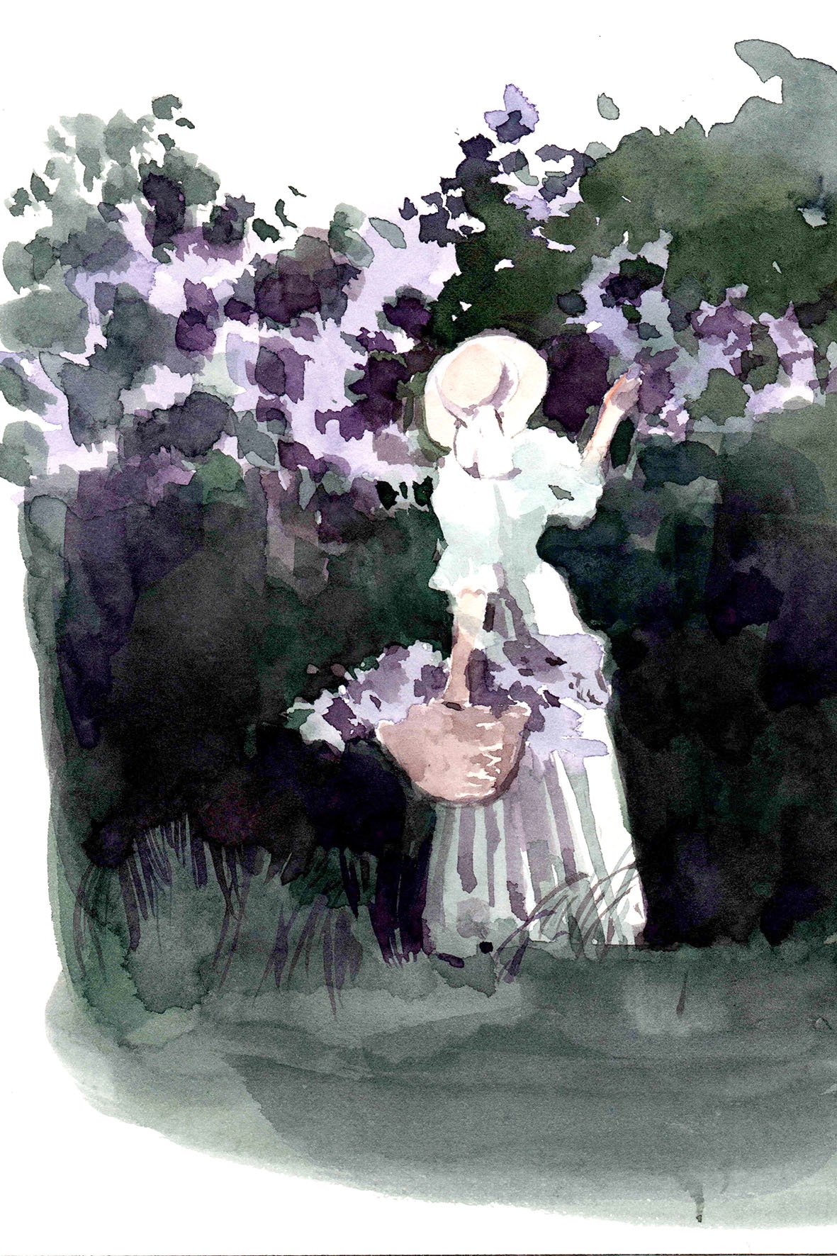 Tarjeta con Lila para el ramo