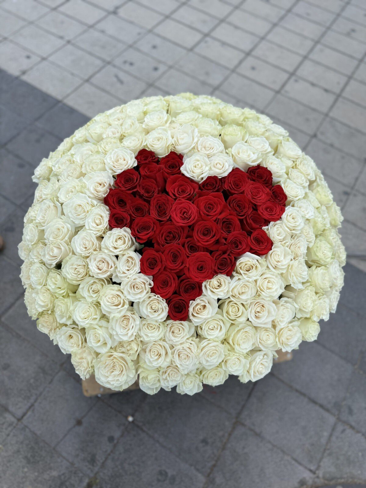 Corazón de 101 Rosas