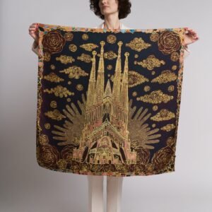 Pañuelo de seda natural «Sagrada Familia»