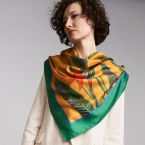 Pañuelo de seda en colores brillantes